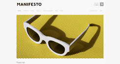 Desktop Screenshot of manifesto-sunglasses.com